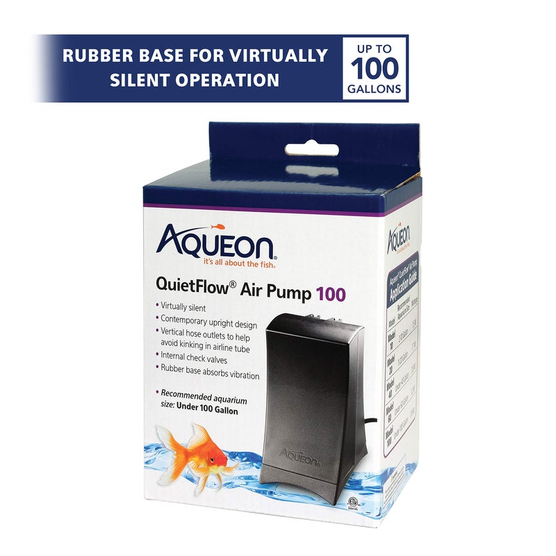 Aqueon QuietFlow Aquarium Air Pump 100, For Under 100 Gallon Tanks - Image 2